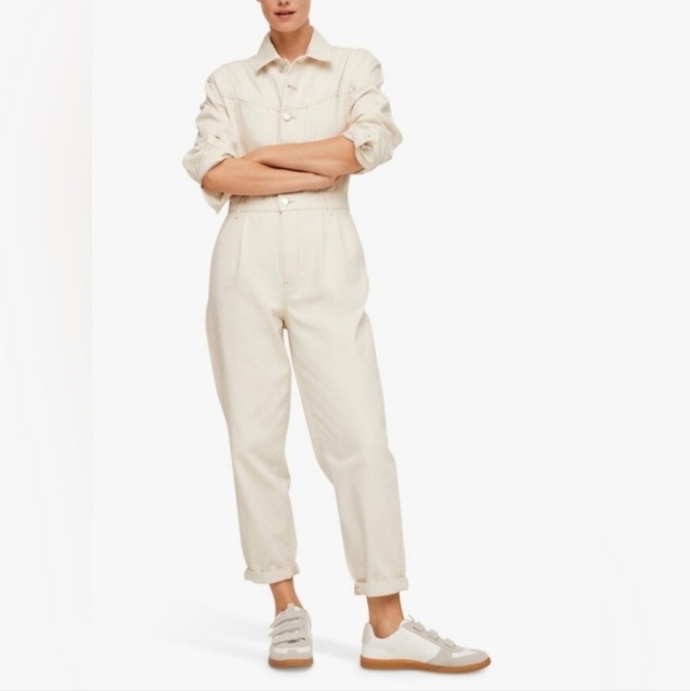 MNG Denim Cream Gillian Jumpsuit